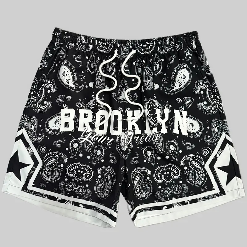 York Men'S Fashion - 夏キッズメンズブルックリンニューヨークショーツ子供ファッションビーチショーツボーイズスポーツショーツカジュアルショートパンツストリートウェアモト