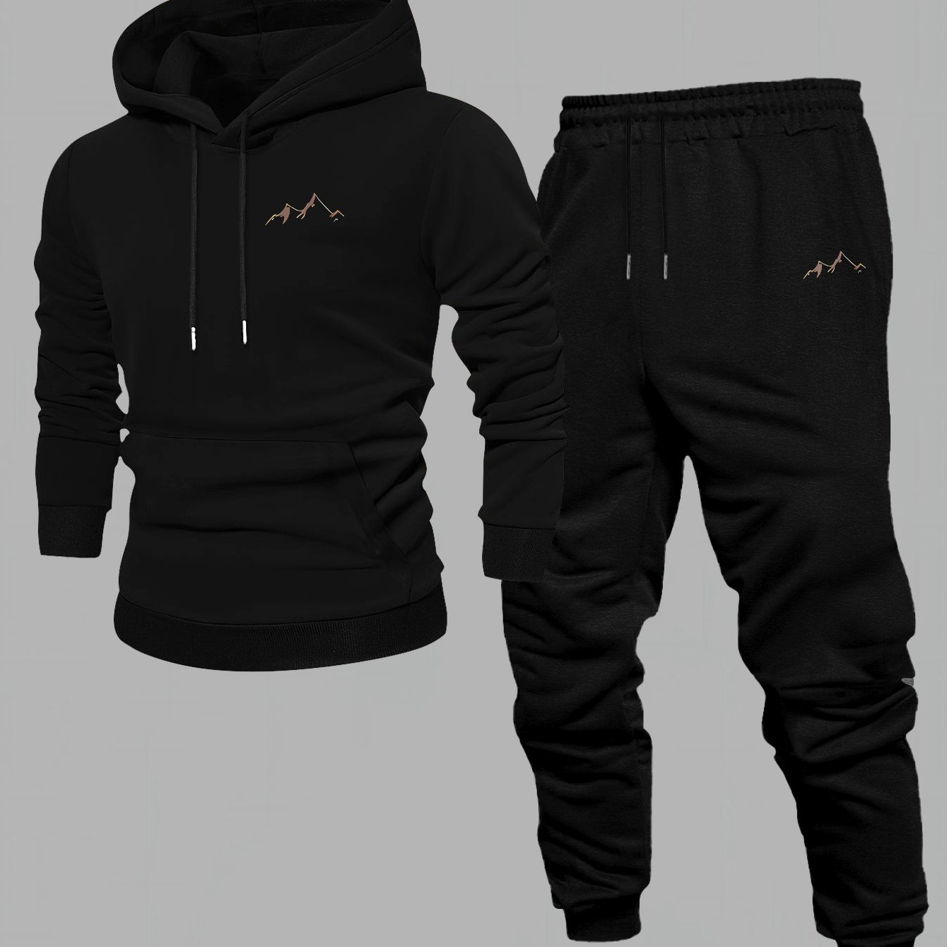 Jogger Sweatpants Men - メンズ春秋トラックスーツ ルーズフーディ スウェットパンツセット カジュアル長袖ツーピース スポーツジョガー衣装