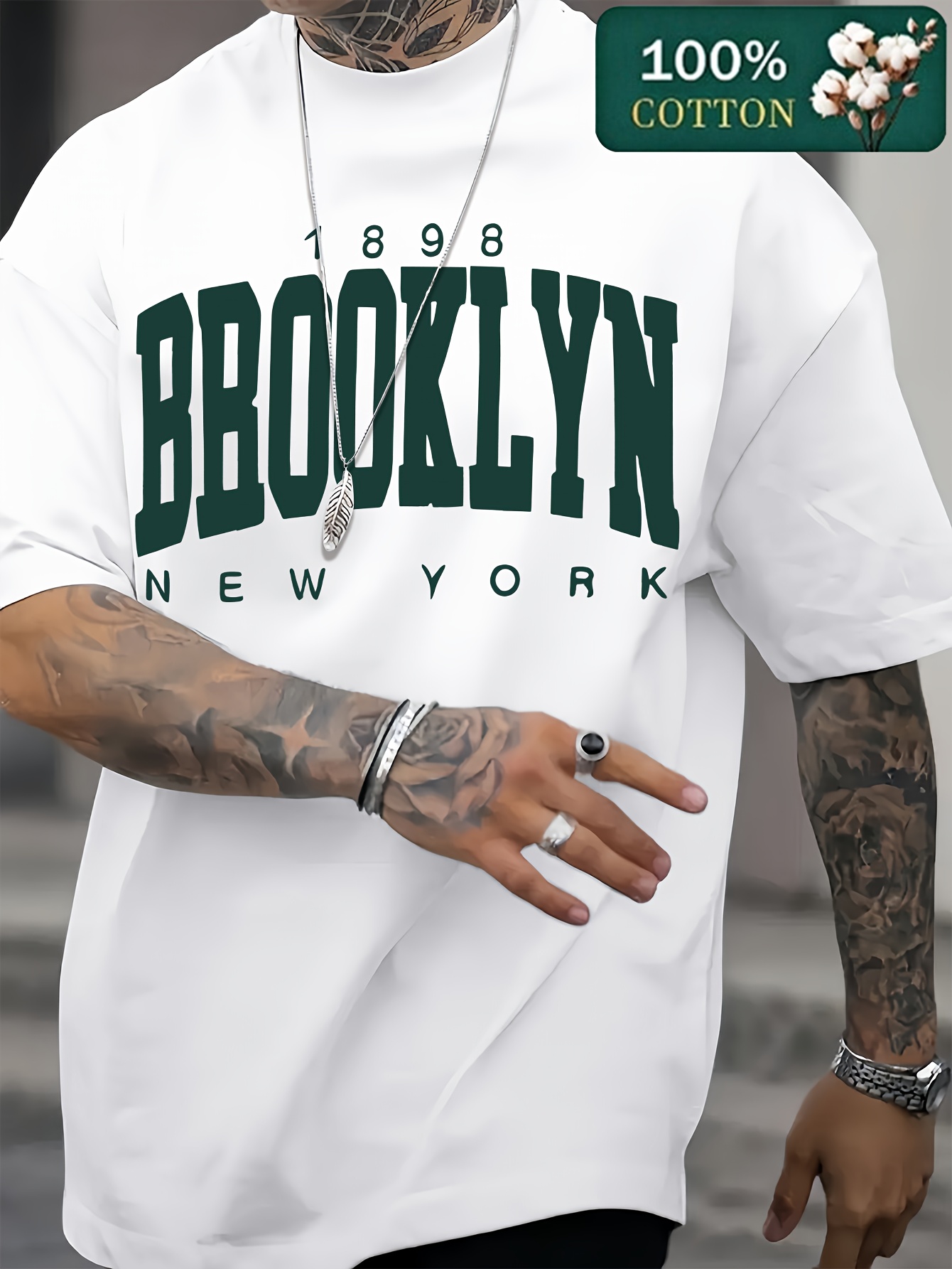 York Men'S Fashion - メンズサマーファッション 1898 ブルックリン ニューヨーク ルーズ カジュアル