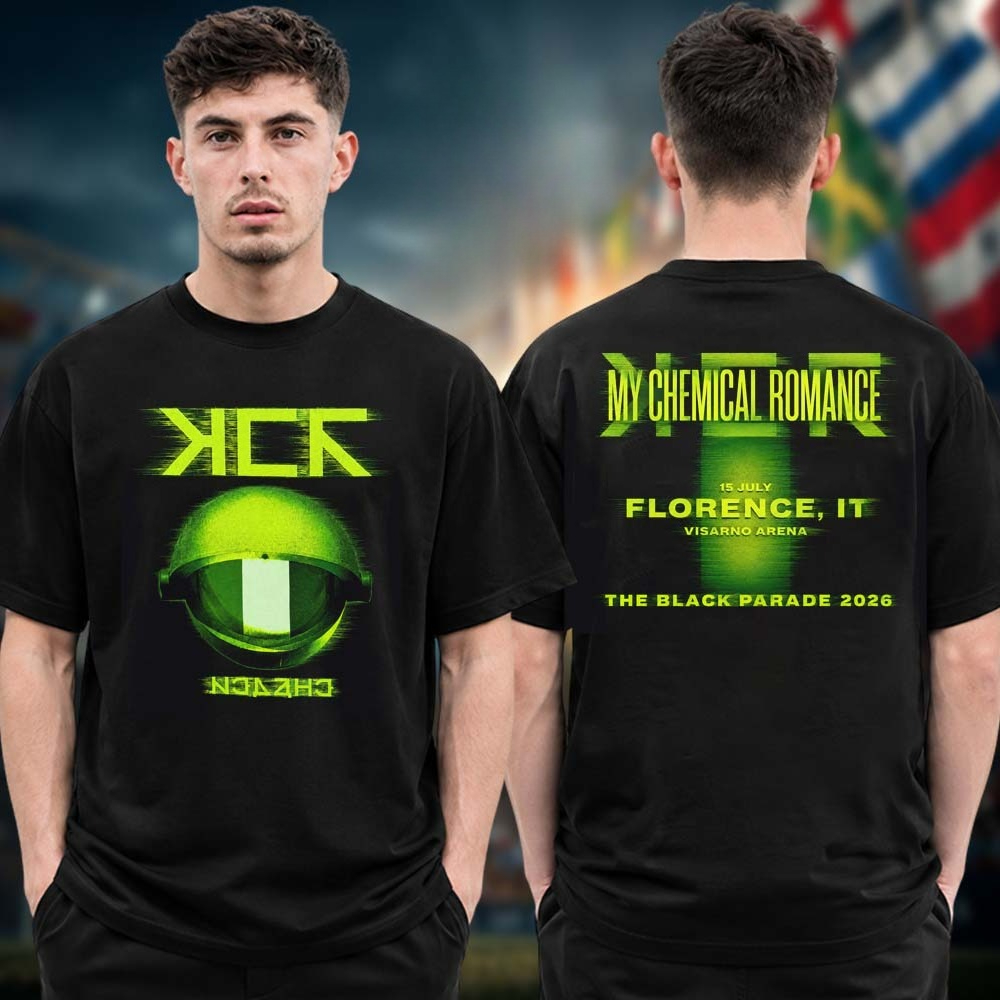 Men'S Fashion Uk 2026 - マイケミカルロマンス ザブラックパレード 2026 ツアー英国新作ユニセックス Tシャツ綿 100%