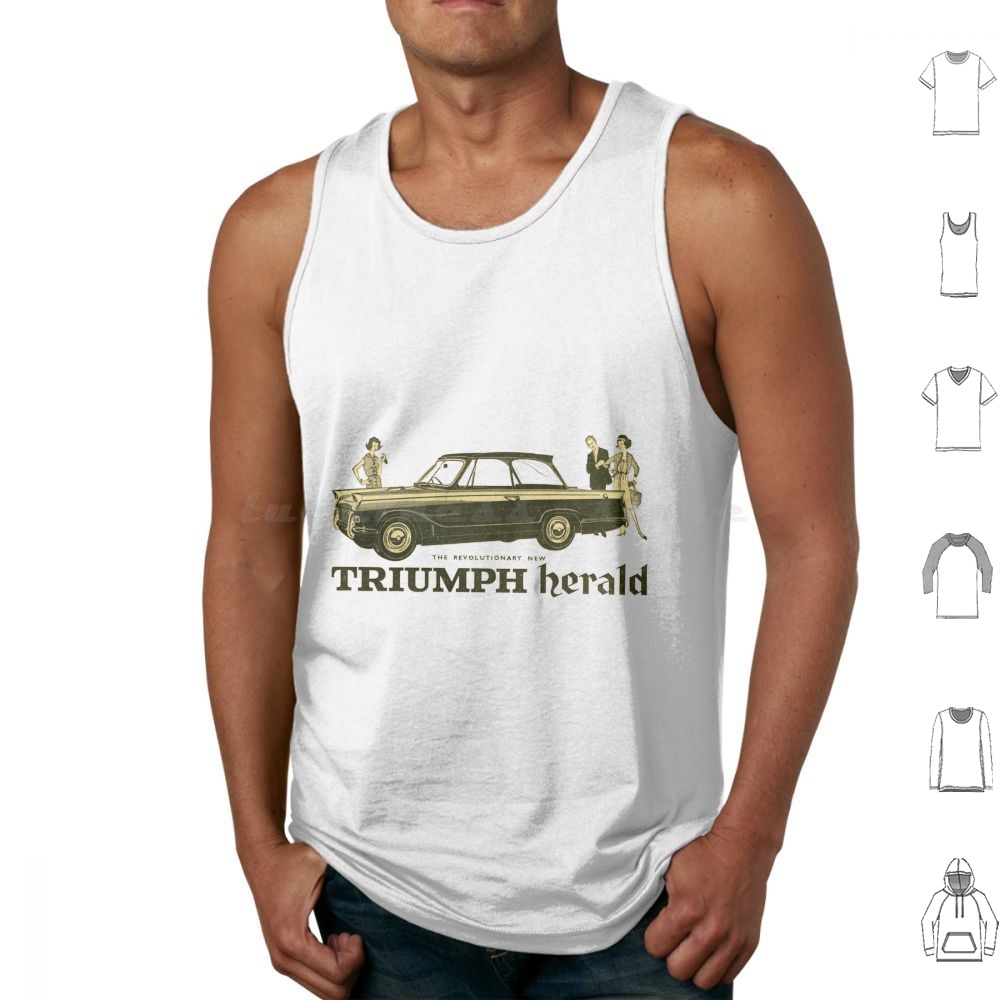 1950S Fashion Men'S - イングランド最高級スポーツカー タンクトップ プリント コットン 車 自動車
