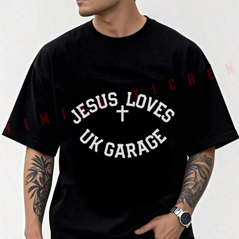 Men'S Fashion Uk 2026 - メンズ モト コットン Tシャツ ジーザス ラブズ