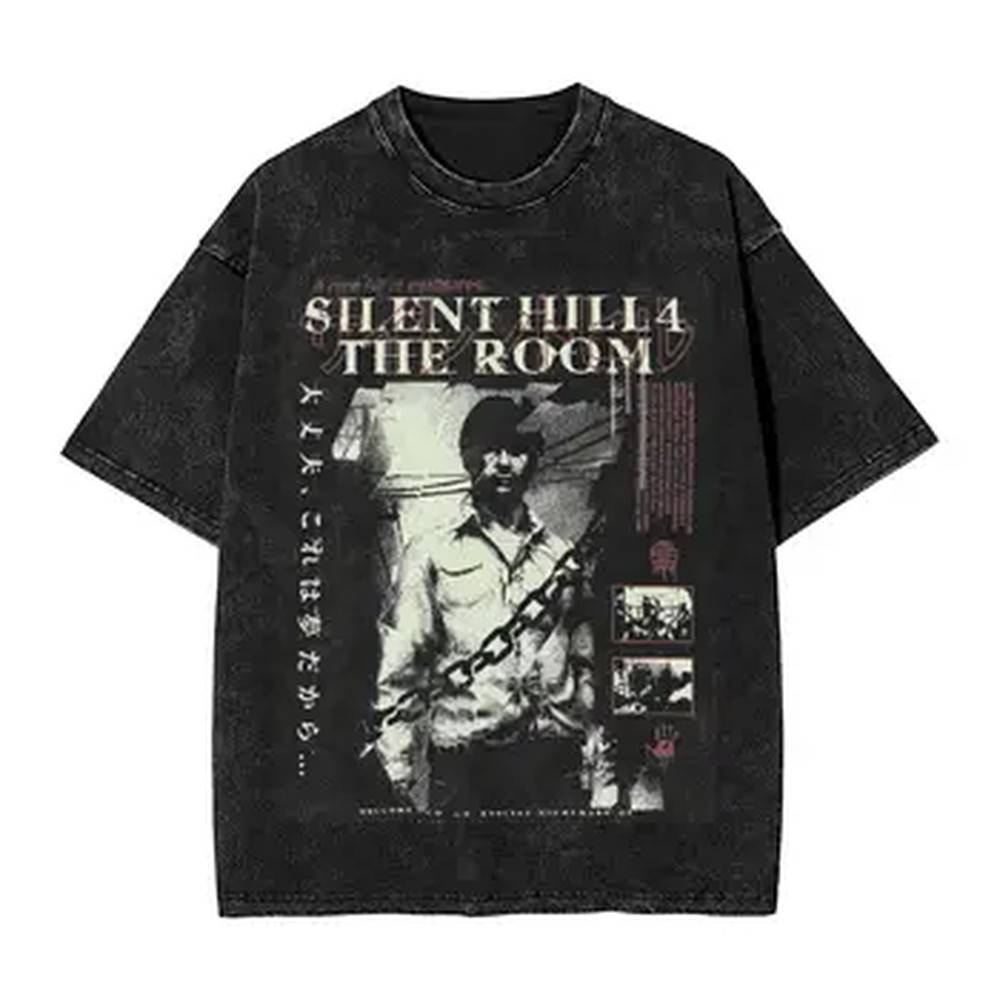 Men'S Fashion Oversized T Shirt - オーバーサイズ サイレントヒル4 アパレル Tシャツ メンズ レディース