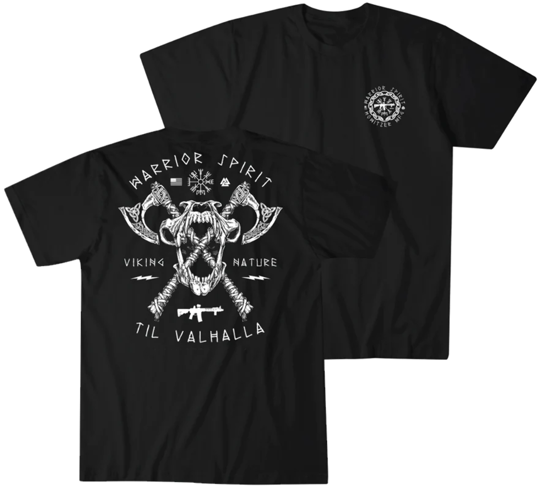 Military Shirt Men - ティルヴァルハラ Vi キング戦士戦闘部族軍事兵士戦術 Tシャツ新しい綿 100% O