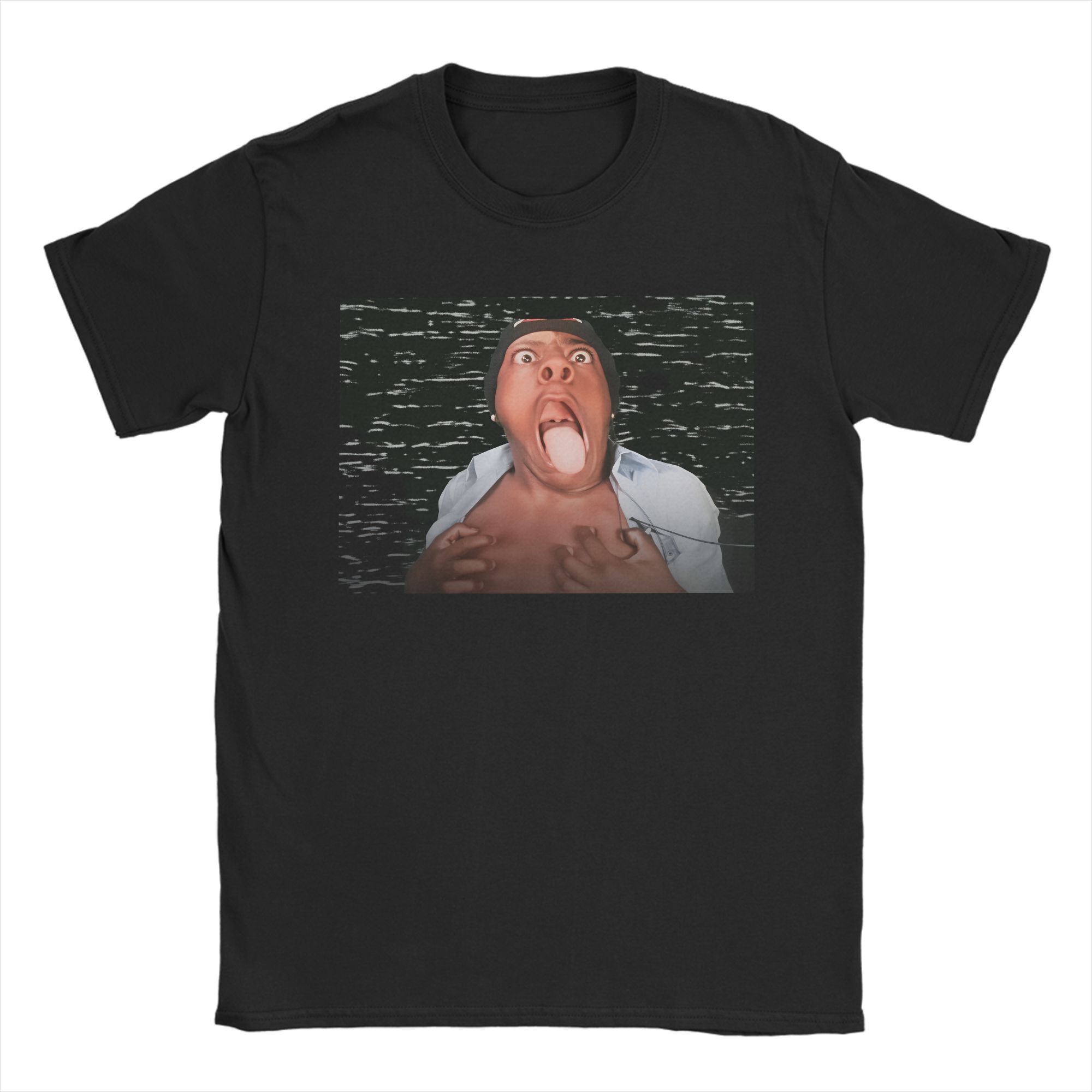 Men Fashion Youtubers - IShowSpeed YouTuber ファニーフェイスミームコットン Tシャツ大人の夏のヴィンテージ Tシャツファッション Tシャツプラスサイズの卸売衣類