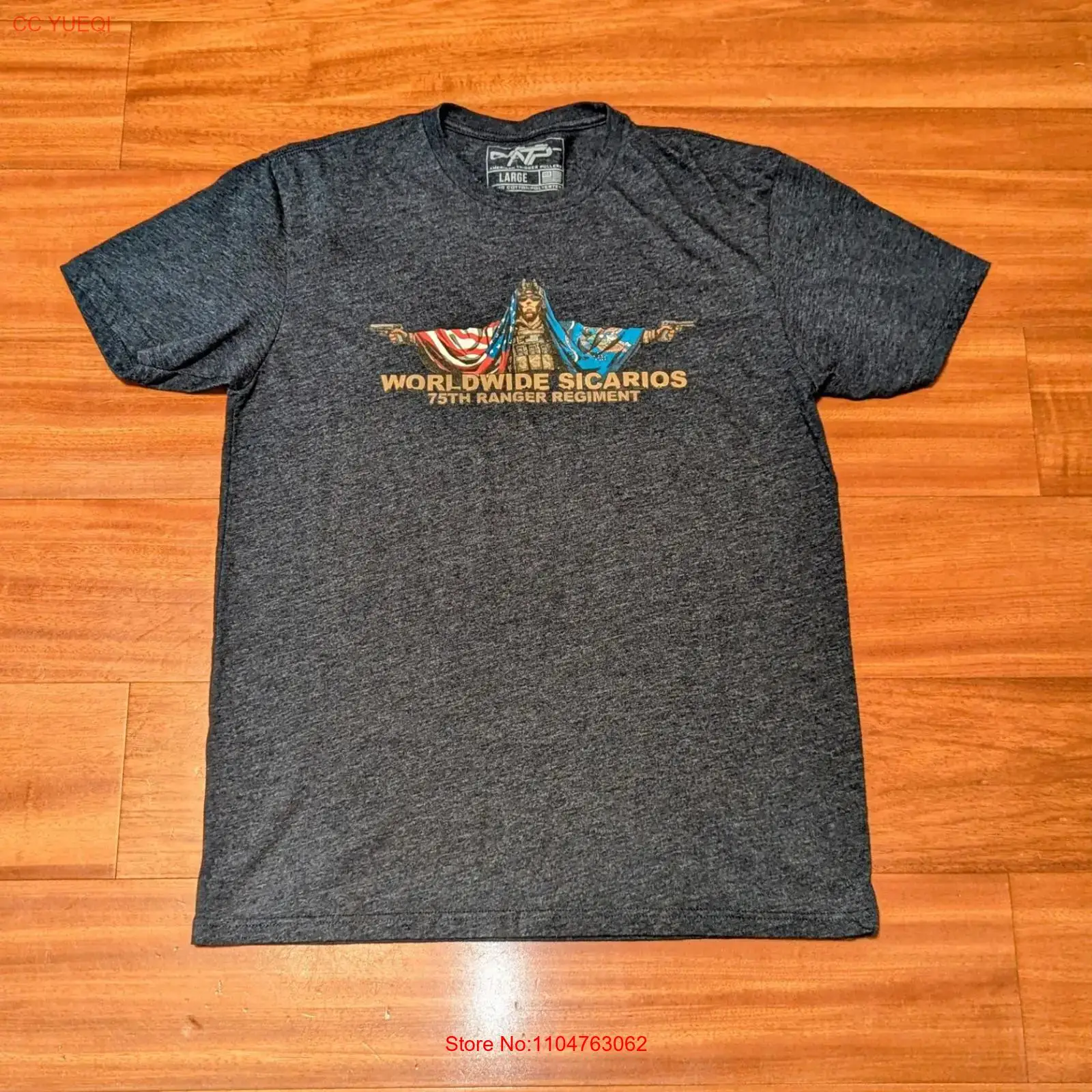 Military Shirt Men - アメリカン トリガー プラー sz L T