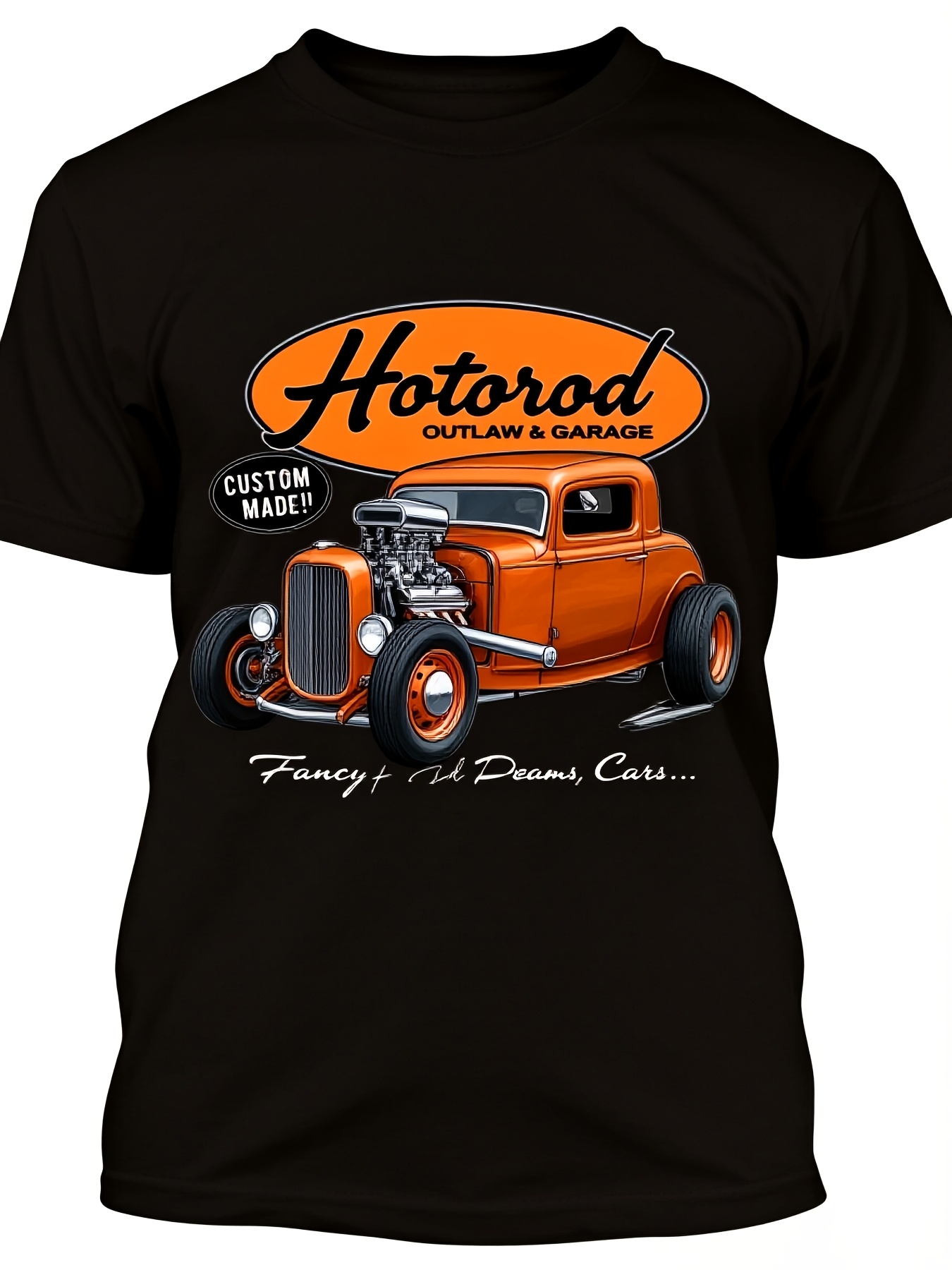 1950S Fashion Men'S - メンズ ヴィンテージ 1950年代 ホットロッド クリミナルガレージ Tシャツ、柔らかく通気性のあるルーズフィット
