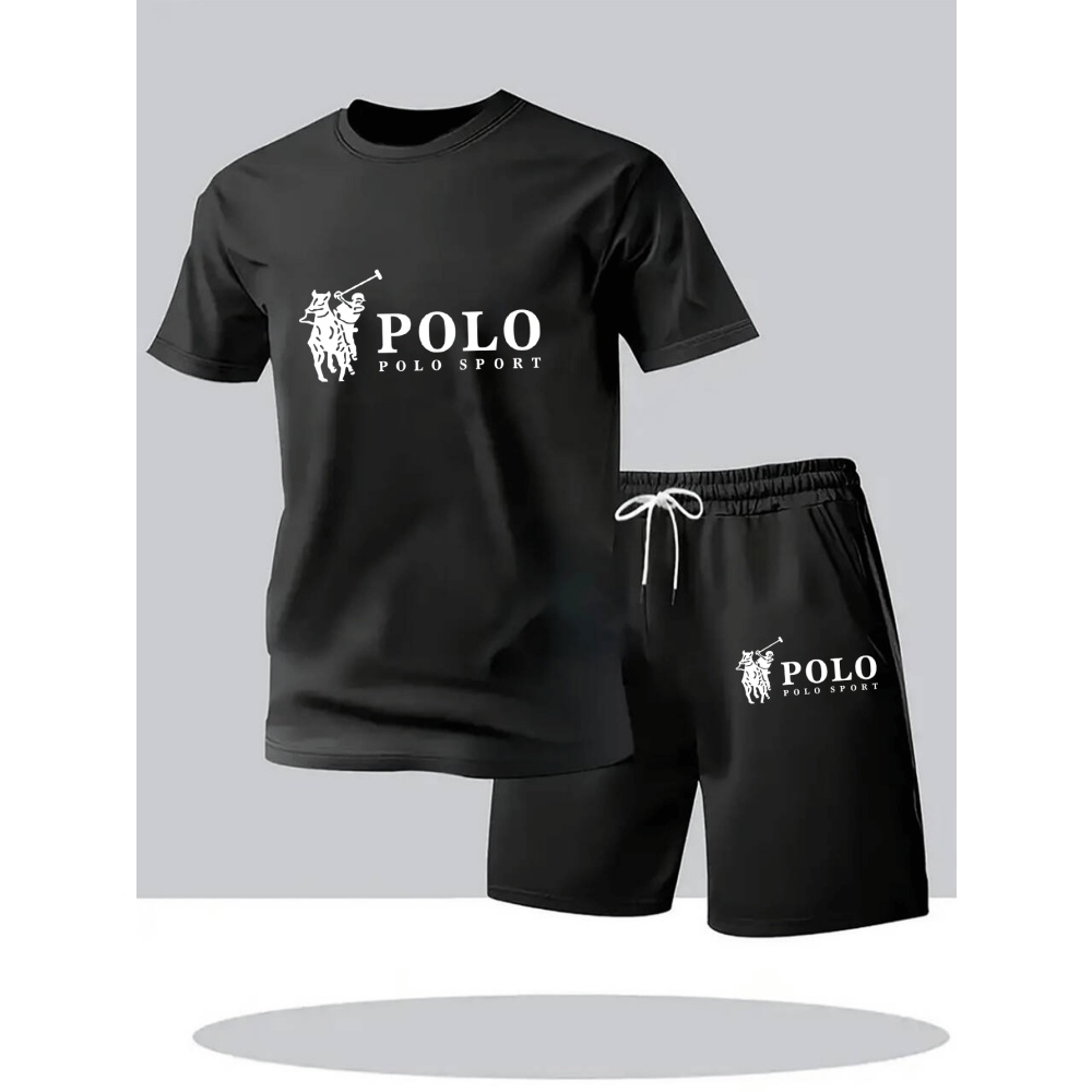 Men'S Fashion Videos - 2026年夏メンズセットアップ 都会風カジュアルファッションTシャツ＆ショートパンツ 高品質クルーネック半袖アウトフィット 男性用デイリースポーツウェア