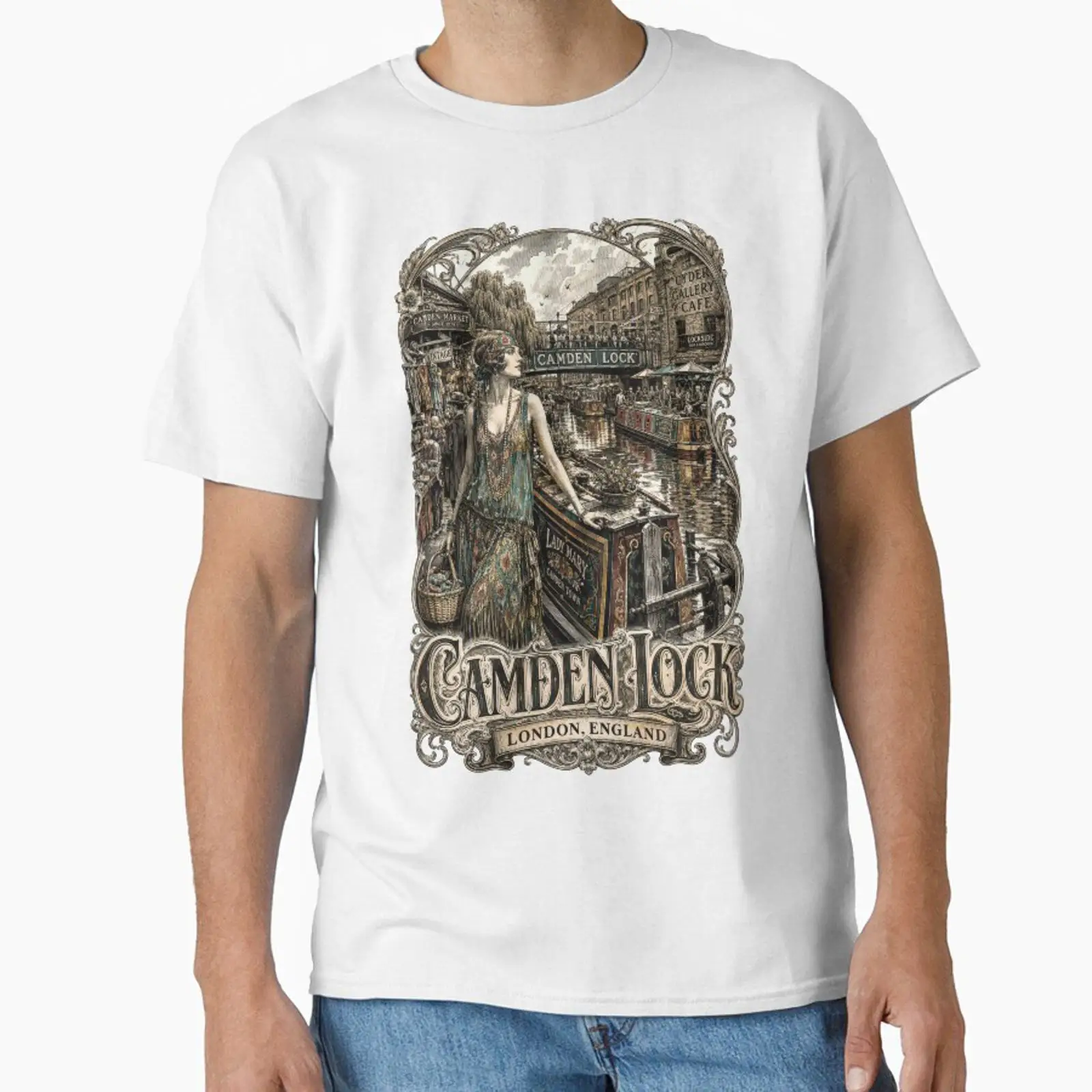 Mens Fashion In The 1920S - ヴィンテージ カムデン ロック ロンドン イングランド 木版画アート