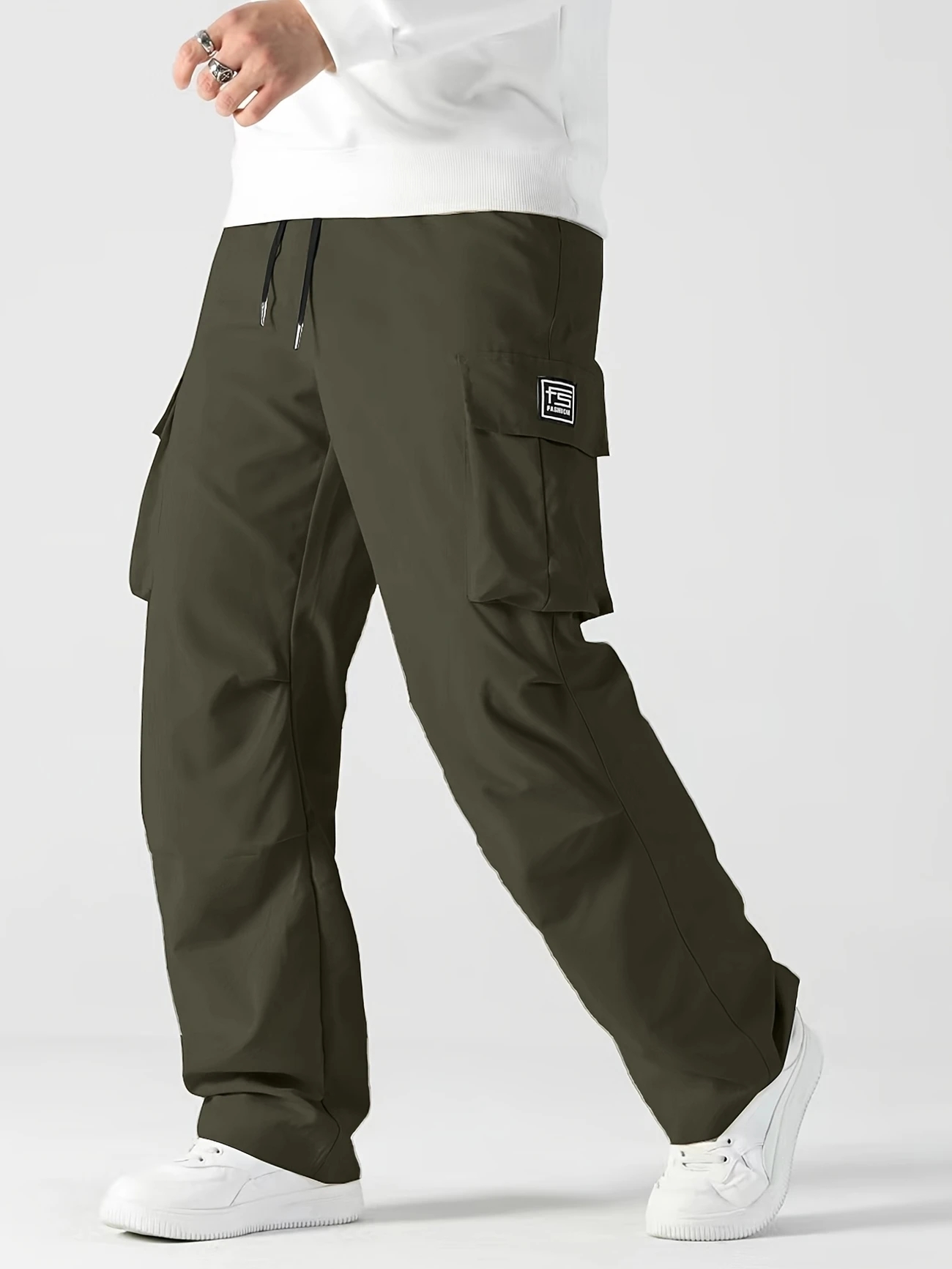 Jogger Sweatpants Men - メンズカジュアルジョガーパンツ秋リラックスフィットカーゴパンツ男性巾着バギースウェットパンツハイキングアウトドアツイルスポーツズボン男