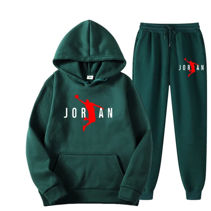 ベーシックフリースフーディーとスウェットパンツセット メンズ - Jogger Sweatpants Men のレビューと価格