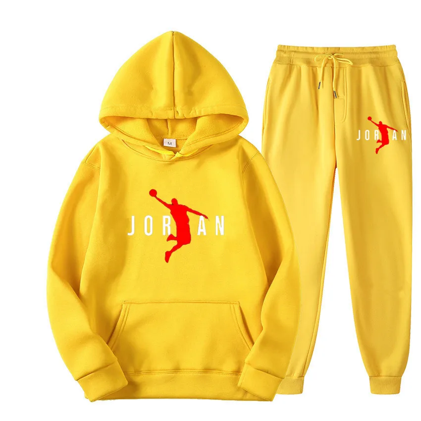 ベーシックフリースフーディーとスウェットパンツセット メンズ - Jogger Sweatpants Men のレビューと価格