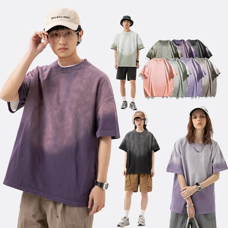 300g高品質コットンTシャツ メンズ ストリートウェア フ - Men'S Fashion Oversized T Shirt のレビューと価格