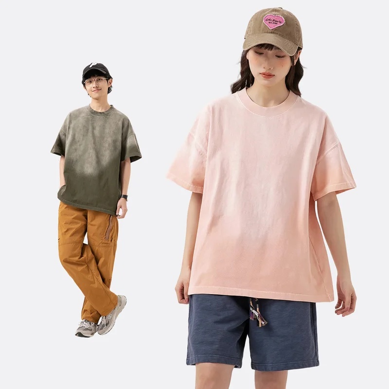 300g高品質コットンTシャツ メンズ ストリートウェア フ - Men'S Fashion Oversized T Shirt のレビューと価格