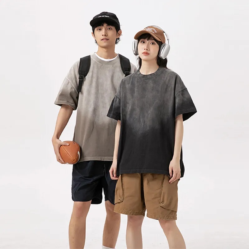 300g高品質コットンTシャツ メンズ ストリートウェア フ - Men'S Fashion Oversized T Shirt のレビューと価格