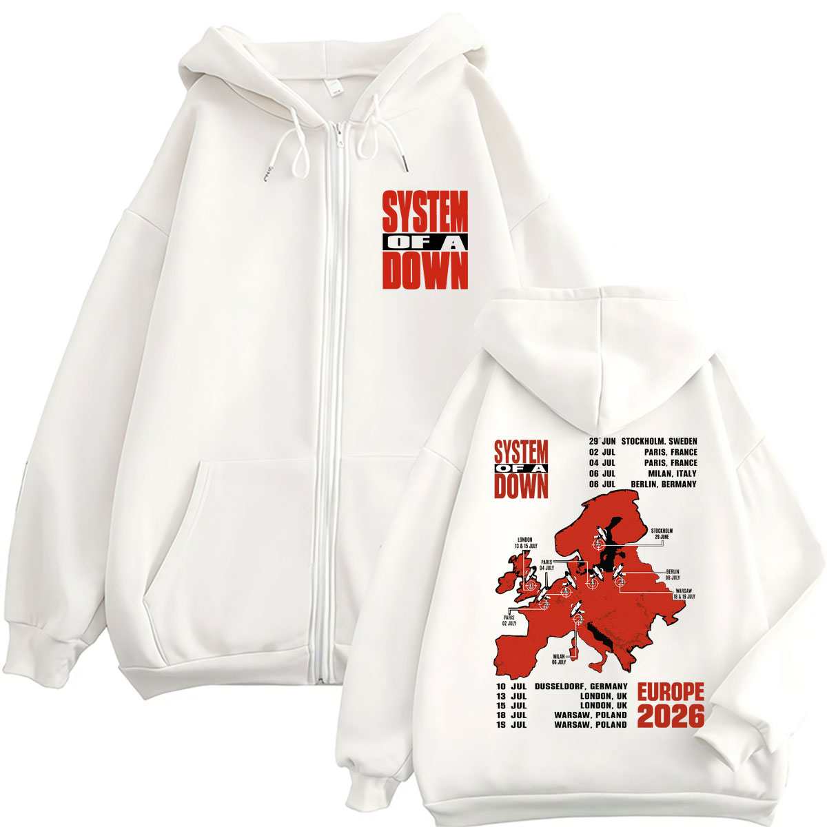 システム・オブ・ア・ダウン EU＆UKツアー2026 ジッパ - Men'S Fashion Uk 2026 のレビューと価格