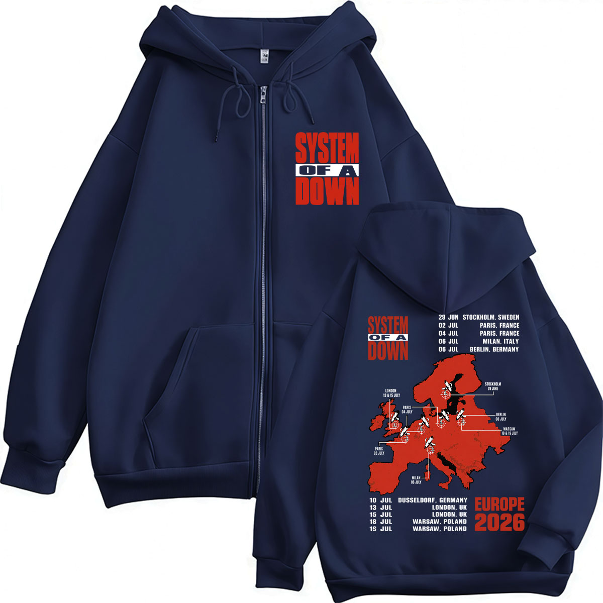 システム・オブ・ア・ダウン EU＆UKツアー2026 ジッパ - Men'S Fashion Uk 2026 のレビューと価格