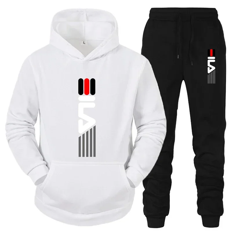 メンズトラックスーツフード付きスウェットシャツ+スウェットパ - Jogger Sweatpants Men のレビューと価格