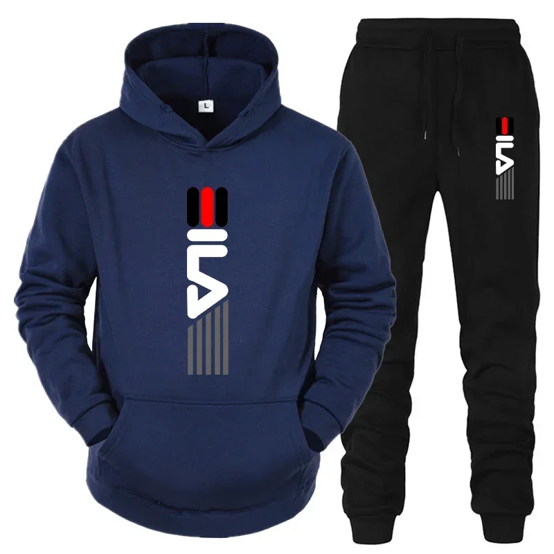 メンズトラックスーツフード付きスウェットシャツ+スウェットパ - Jogger Sweatpants Men のレビューと価格