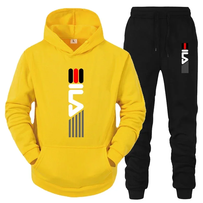 メンズトラックスーツフード付きスウェットシャツ+スウェットパ - Jogger Sweatpants Men のレビューと価格