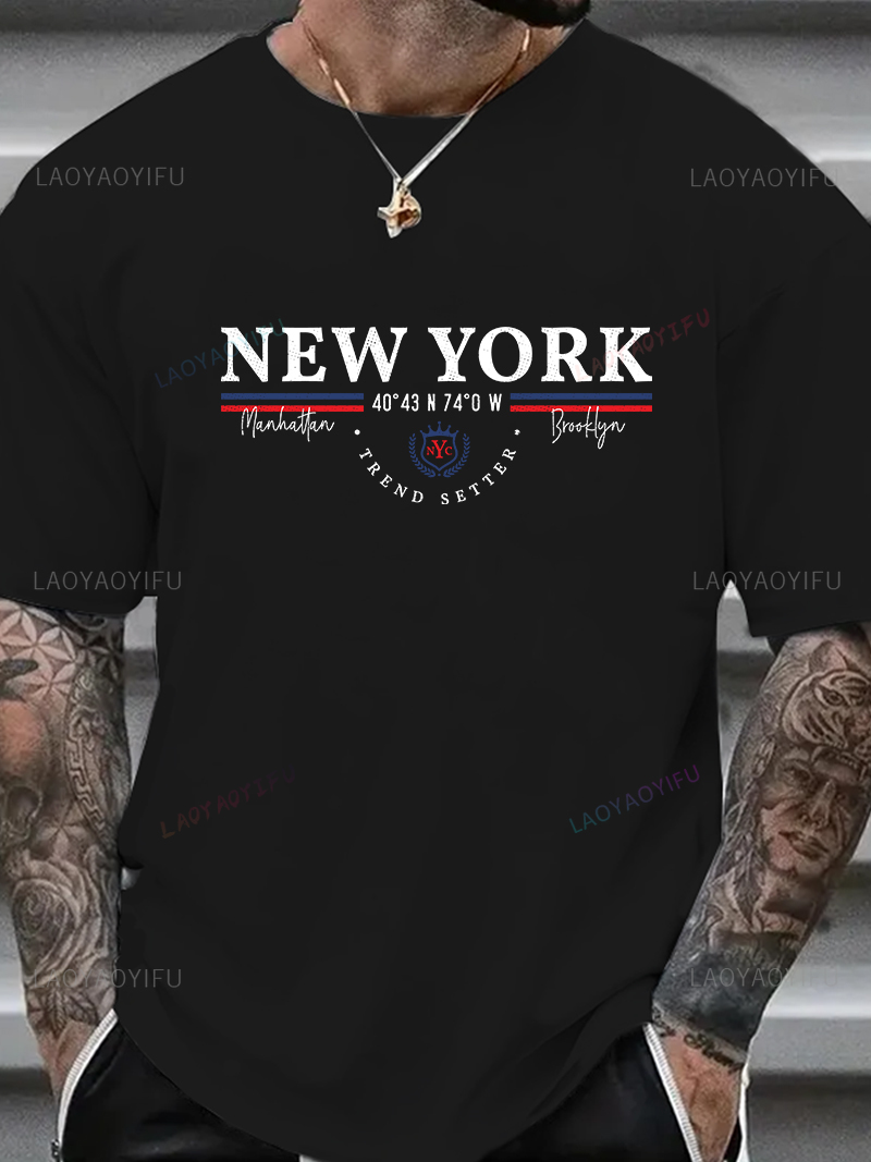 ニューヨーク レター グラフィック Tシャツ ユニセックス  - York Men'S Fashion のレビューと価格