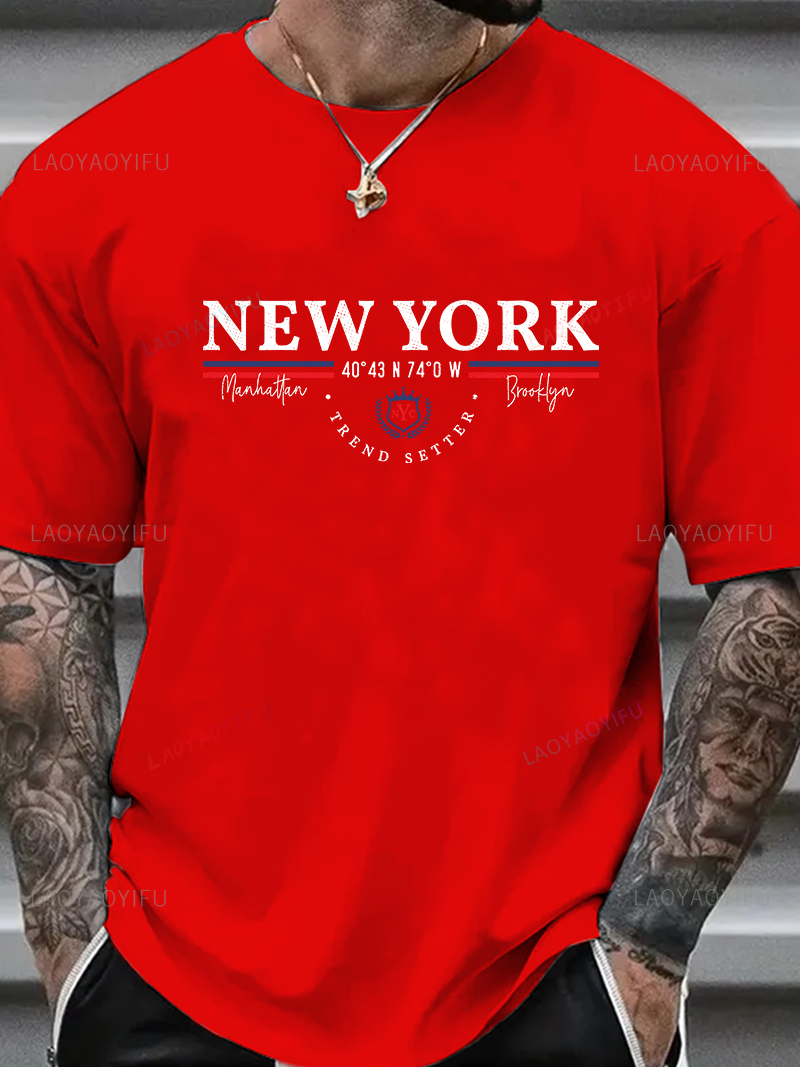 ニューヨーク レター グラフィック Tシャツ ユニセックス  - York Men'S Fashion のレビューと価格