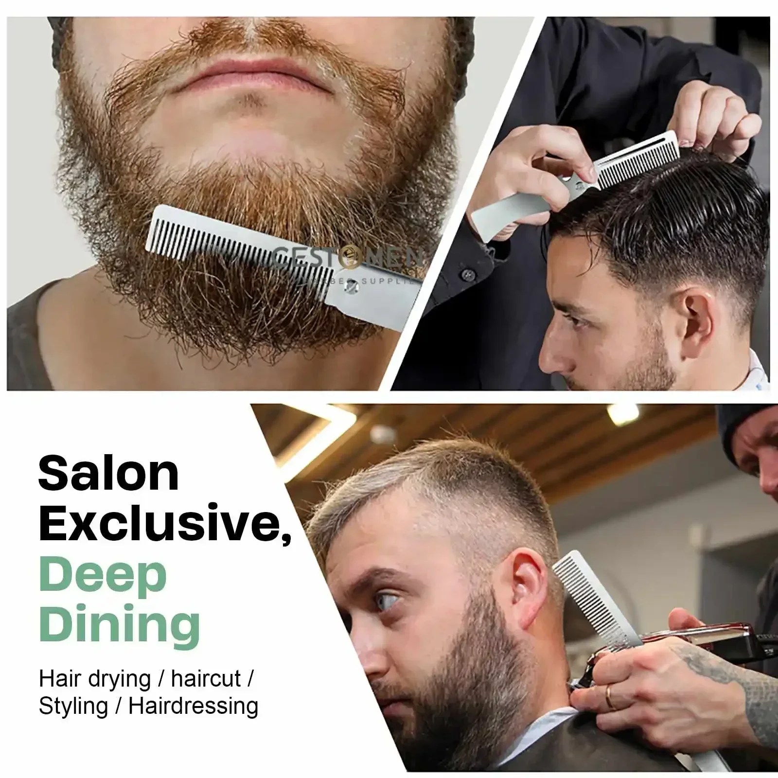 新型1/2個入り携帯用スチールコーム折りたたみ式ポケット髭コ - Men Fashion Hair Style のレビューと価格