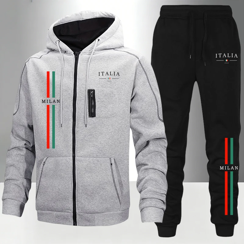 秋冬デイリーカジュアルスポーツジョガースポーツウェアメンズセ - Jogger Sweatpants Men のレビューと価格
