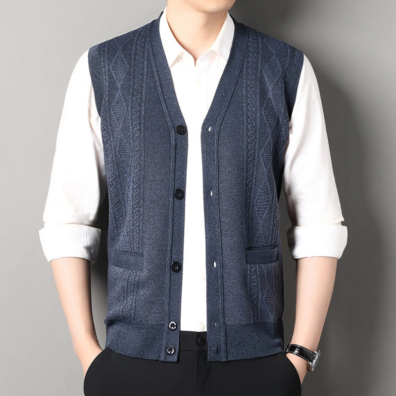 メンズVネックニットカーディガン,カジュアルセーター,ボタン - Men'S Fashion Zip Sweater のレビューと価格