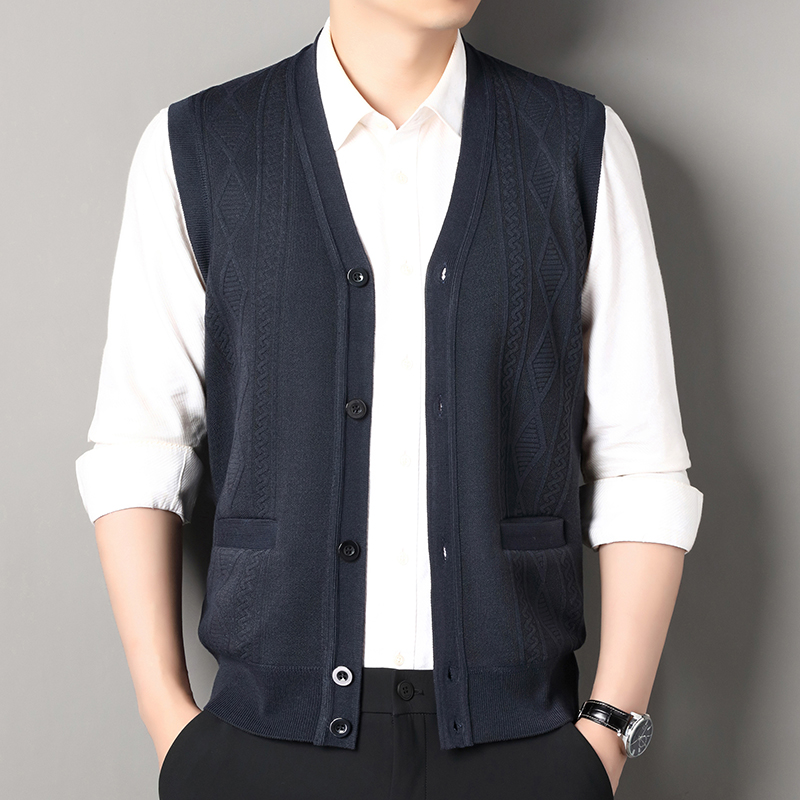 メンズVネックニットカーディガン,カジュアルセーター,ボタン - Men'S Fashion Zip Sweater のレビューと価格
