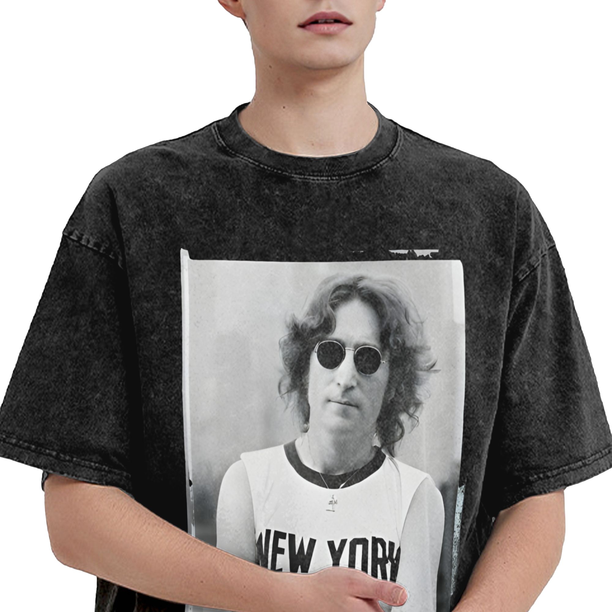 原宿ウォッシュドシャツ ジョン・レノン 1972 ライブニュ - York Men'S Fashion のレビューと価格