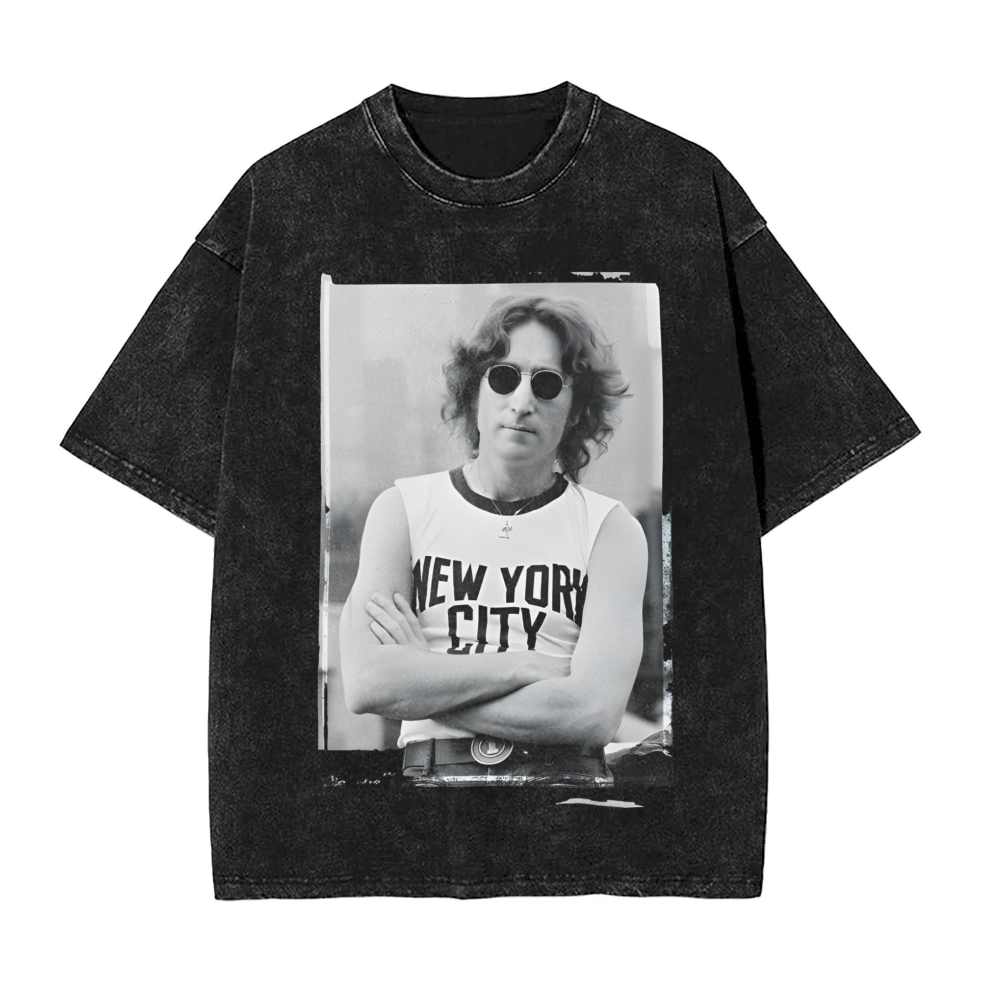 原宿ウォッシュドシャツ ジョン・レノン 1972 ライブニュ - York Men'S Fashion のレビューと価格