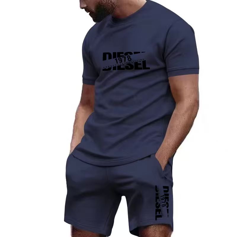 2026年新作夏メンズTシャツ+ショートパンツセット、プリン - Men'S Fashion Videos のレビューと価格