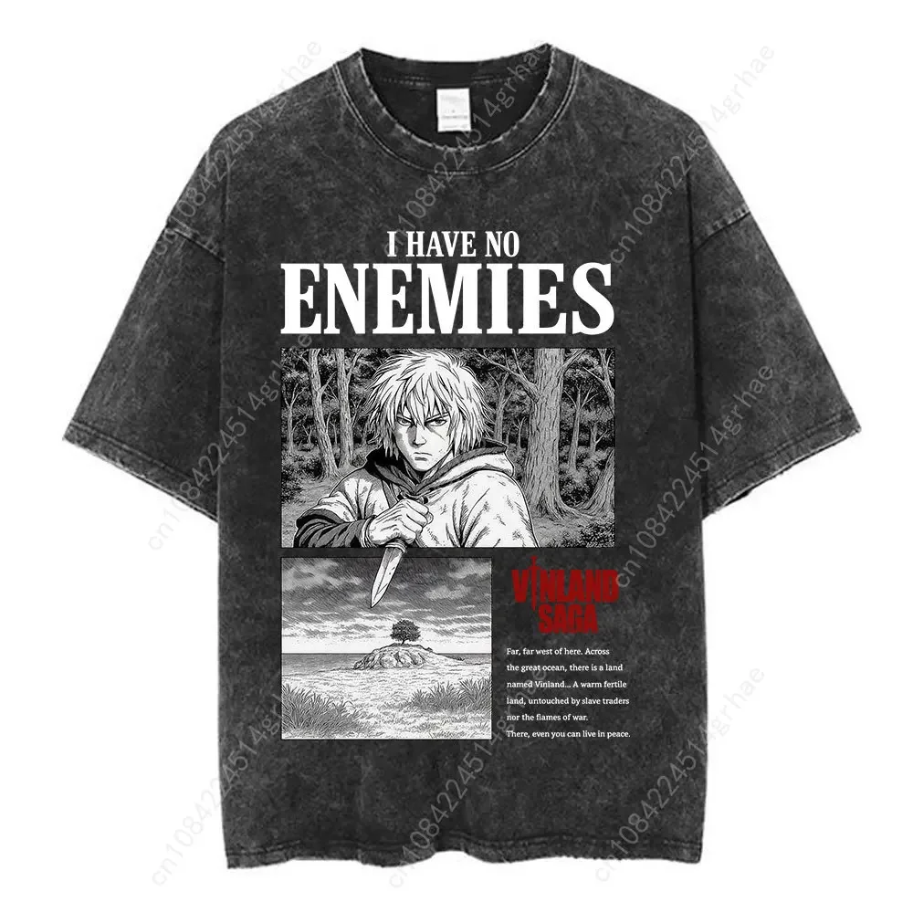 ヴィンテージウォッシュアニメヴィンランドサガトールフィンカル - Men'S Fashion Oversized T Shirt のレビューと価格