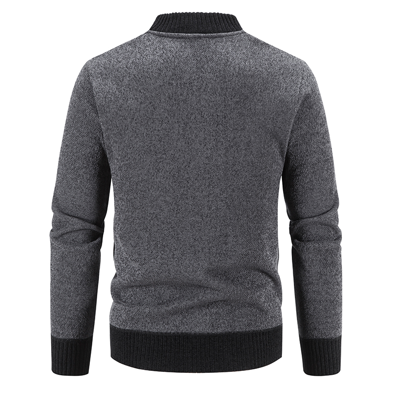 ビッグサイズメンズニットカーディガンフルジップセーターファッ - Men'S Fashion Zip Sweater のレビューと価格