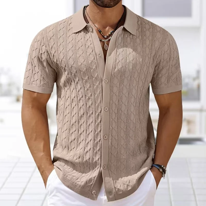 Summe 刺繍メンズ半袖ファッションニットシャツ 2025 - Men'S Fashion Zip Sweater のレビューと価格