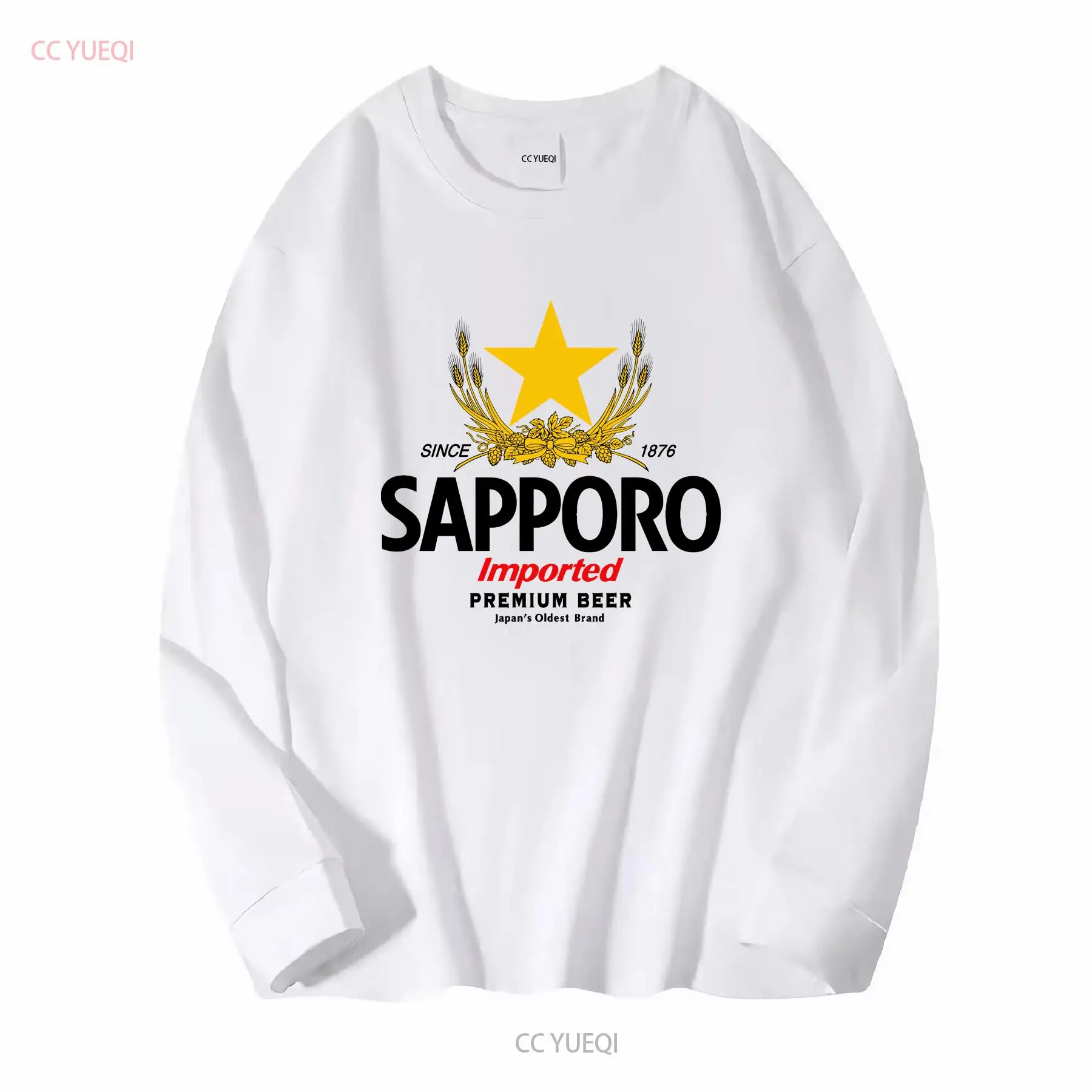 サッポロ醸造所日本のビール Tシャツ長袖または半袖ヴィンテー - Men'S Fashion Everyday のレビューと価格